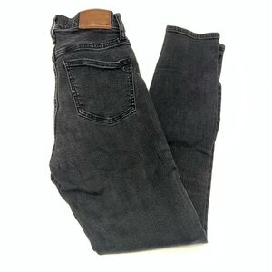 Madewell Women's 10” High-Rise Skinny Black 5 Pocket Jeans-Size 25
